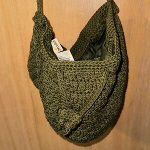 Y2K Mudd Crochet Crossbody Bag